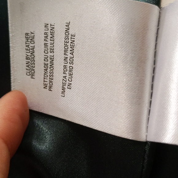 Elie tahari leather jacket /coat sz m - Picture 14 of 14